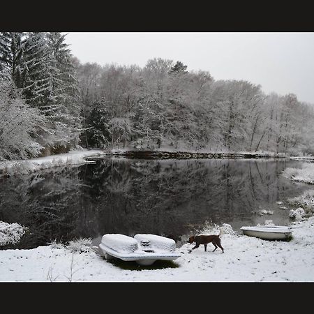 Cabane Limousine Au Bord D'Un Etang Bonnac-la-Côte Esterno foto